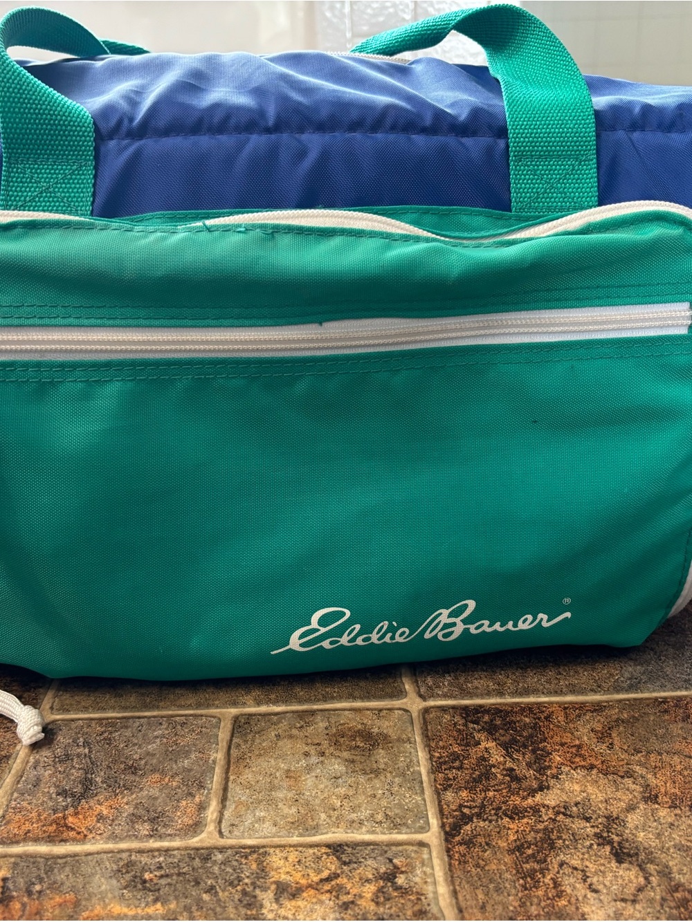 Eddie Bauer Teal and Blue Travel cooler bag